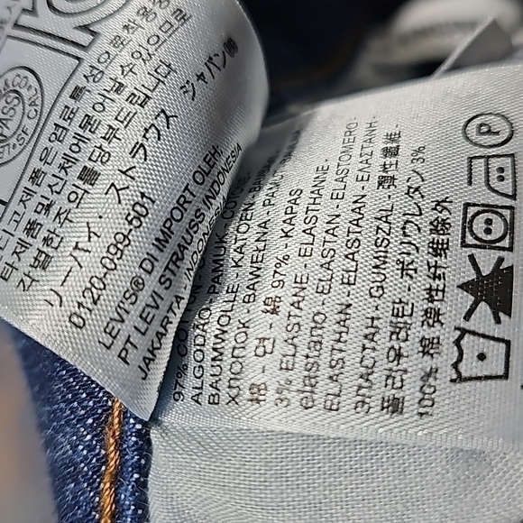 Levi's Premium Engineered Red Label Cropped Jeans Size 27 - Picture 5 of 8